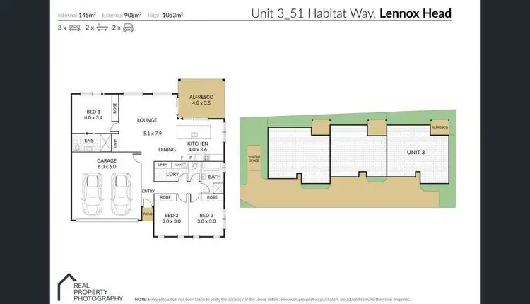 Floorplan of Homely townhouse listing, 3/51 Habitat Way, Lennox Head NSW 2478