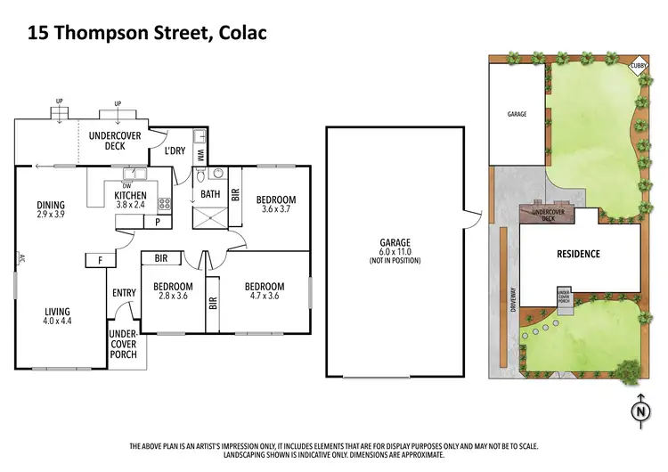 Floorplan of Homely house listing, 15 Thompson Street, Colac VIC 3250