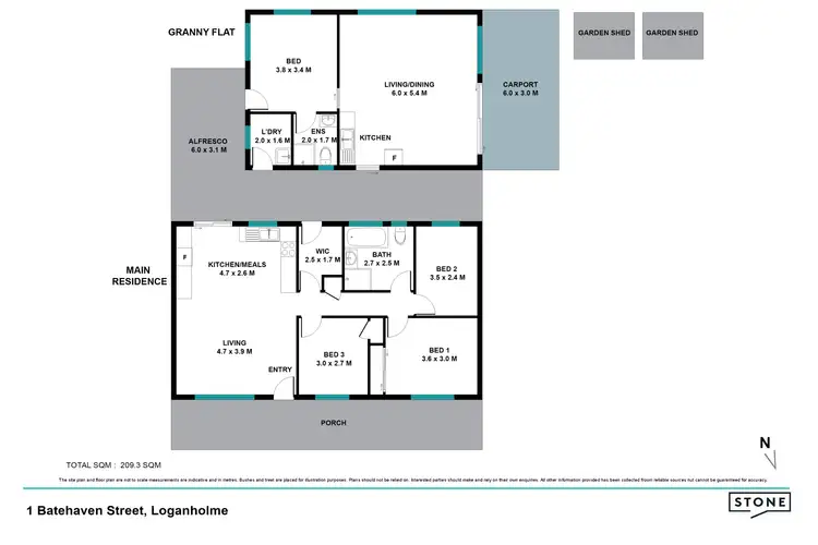 Floorplan of Homely house listing, 1 Batehaven Street, Loganholme QLD 4129