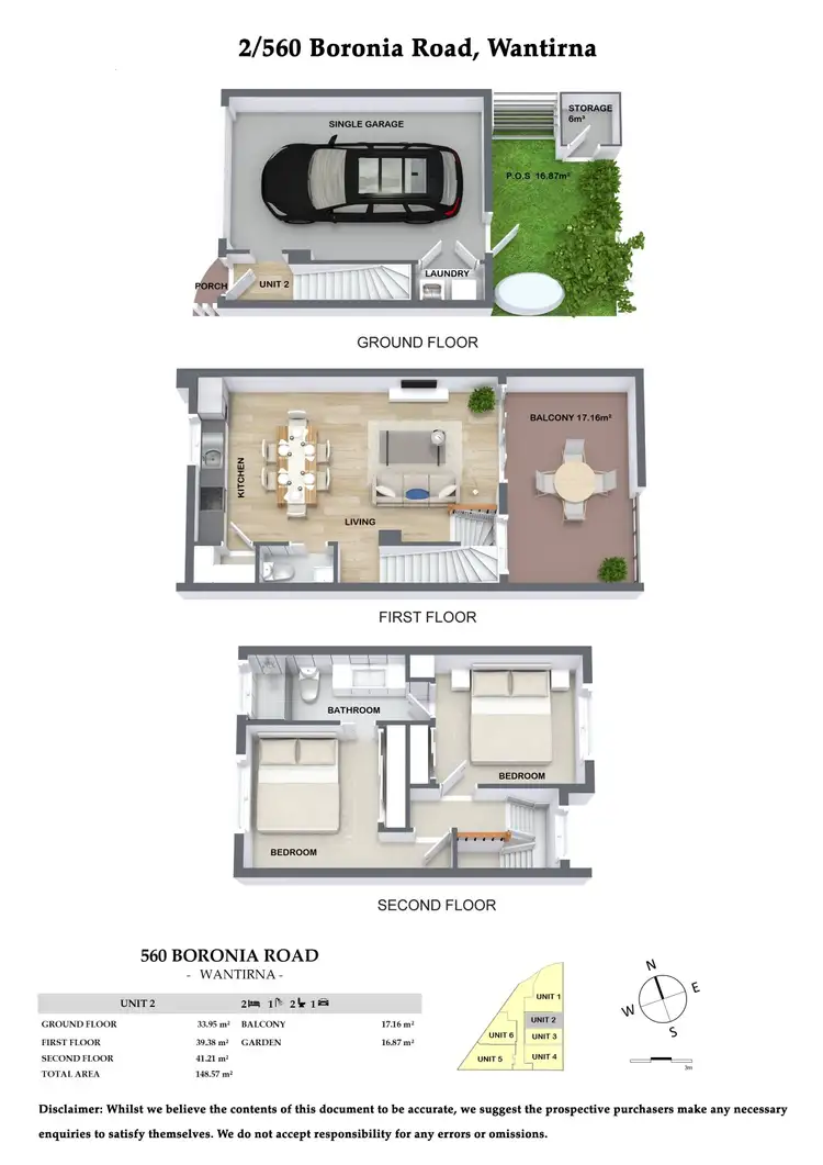 Floorplan of Homely townhouse listing, 2/560 Boronia Road, Wantirna VIC 3152