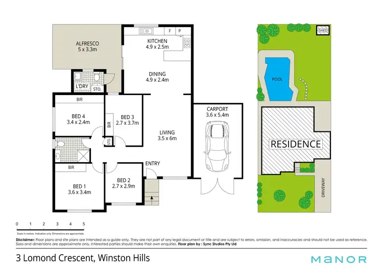 Floorplan of Homely house listing, 3 Lomond Crescent, Winston Hills NSW 2153
