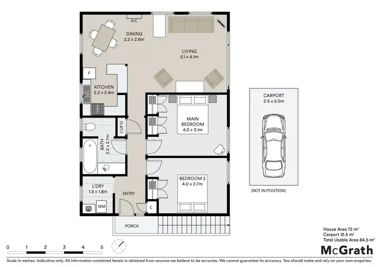 Floorplan of Homely apartment listing, 2/25C Red Chapel Avenue, Sandy Bay TAS 7005