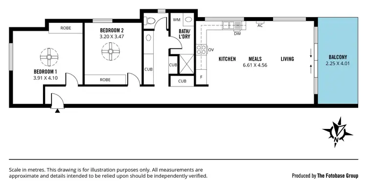 Floorplan of Homely unit listing, 6/1 Oak Avenue, Tonsley SA 5042