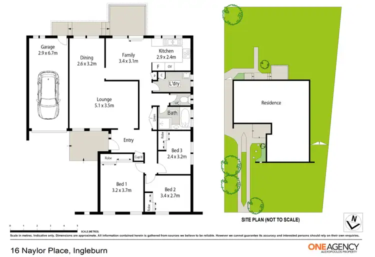 Floorplan of Homely house listing, 16 Naylor Place, Ingleburn NSW 2565