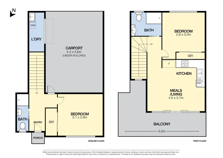 Floorplan of Homely townhouse listing, 5/10 Park Street, Pascoe Vale VIC 3044
