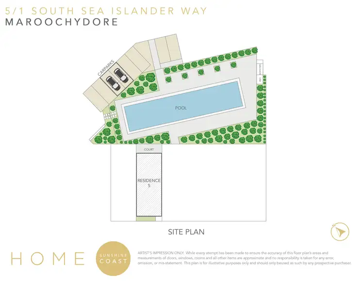 Floorplan of Homely townhouse listing, 5/1 South Sea Islander Way, Maroochydore QLD 4558