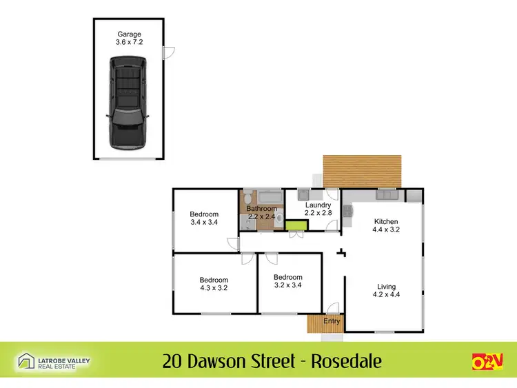 Floorplan of Homely house listing, 20 Dawson Street, Rosedale VIC 3847