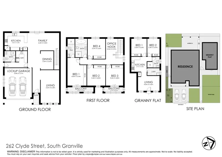 Floorplan of Homely house listing, 262 Clyde Street, Granville NSW 2142