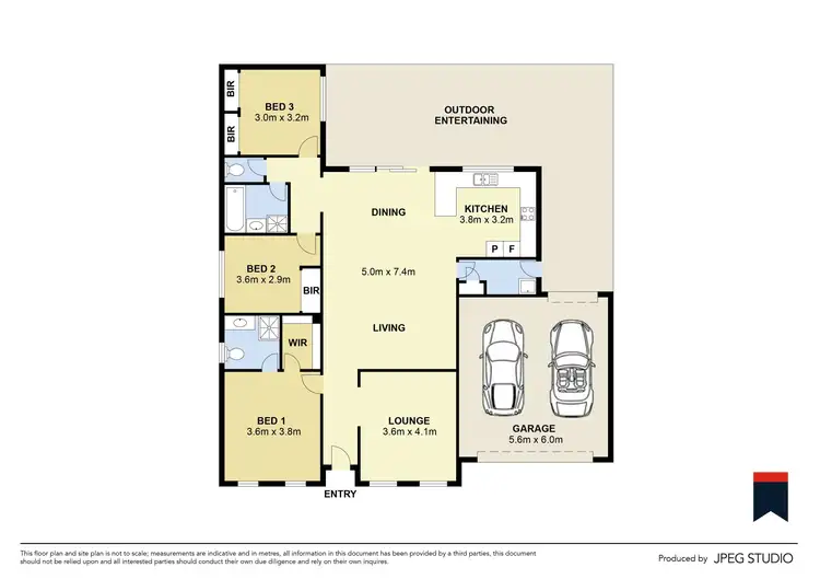 Floorplan of Homely house listing, 1A Lentini Place, Taylors Lakes VIC 3038