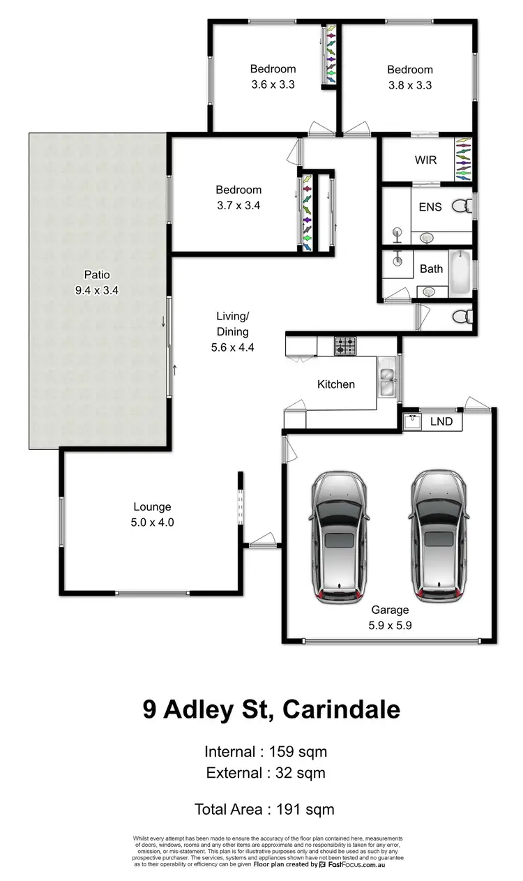 Floorplan of Homely house listing, 9 Adley Street, Carindale QLD 4152