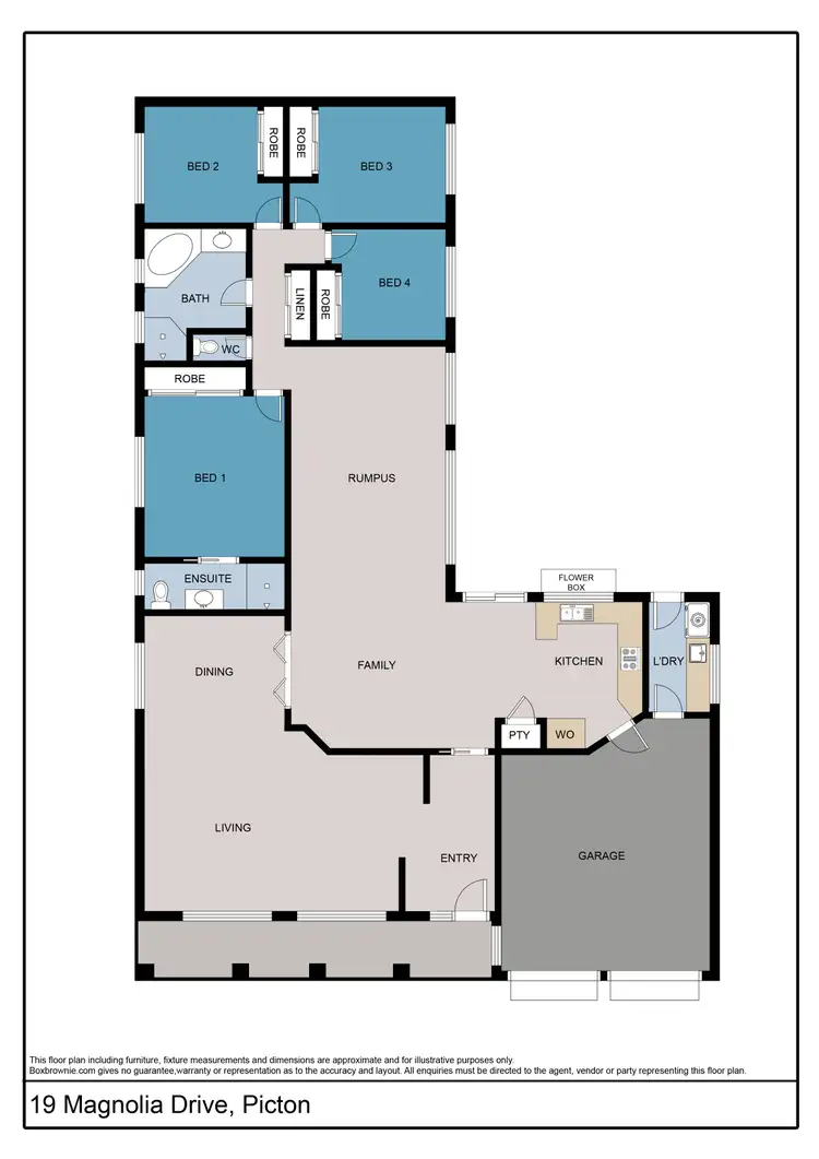 Floorplan of Homely house listing, 19 Magnolia Drive, Picton NSW 2571