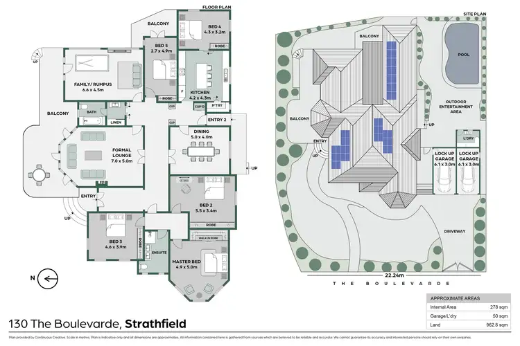 Floorplan of Homely house listing, 130 The Boulevarde, Strathfield NSW 2135