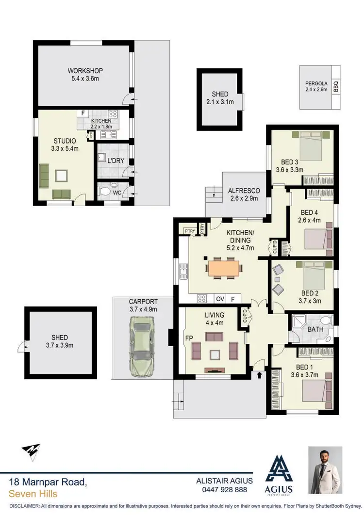 Floorplan of Homely house listing, 18 Marnpar Road, Seven Hills NSW 2147