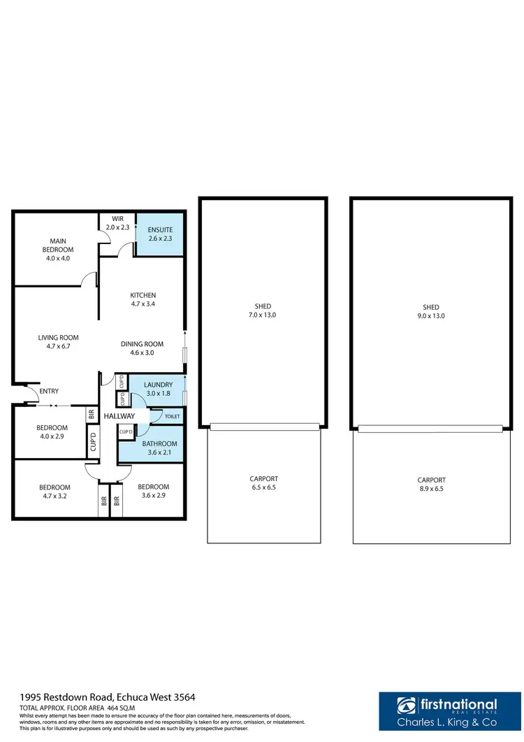 Floorplan of Homely house listing, 1995 Restdown Road, Echuca VIC 3564