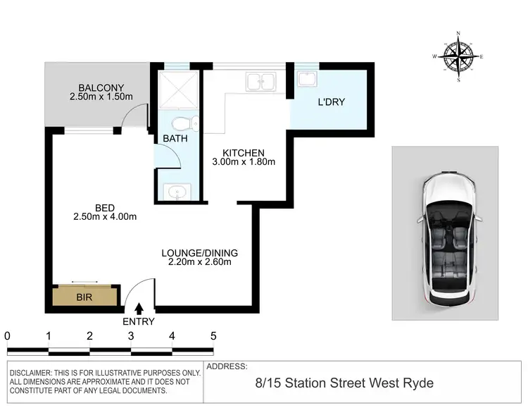 Floorplan of Homely apartment listing, 8/15-17 Station Street, West Ryde NSW 2114