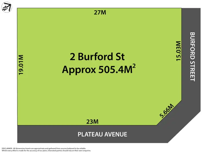 Floorplan of Homely land listing, 2 Burford Street, Box Hill NSW 2765