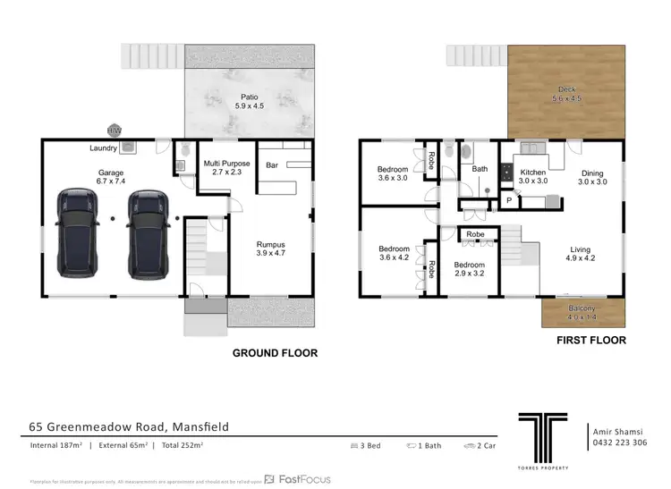 Floorplan of Homely house listing, 65 Greenmeadow Road, Mansfield QLD 4122