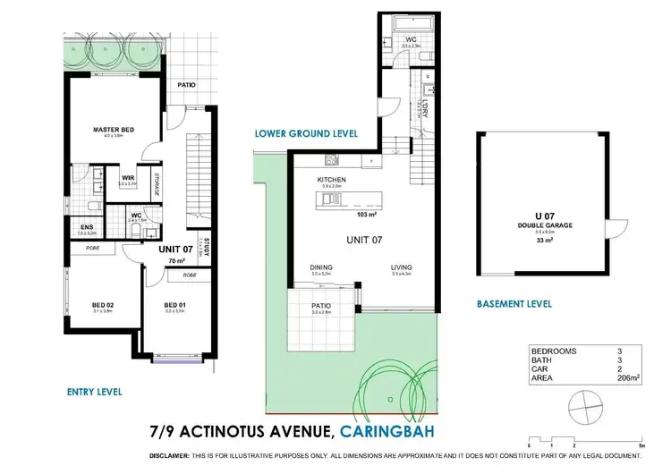 Floorplan of Homely townhouse listing, 7/9 Actinotus Avenue, Caringbah South NSW 2229