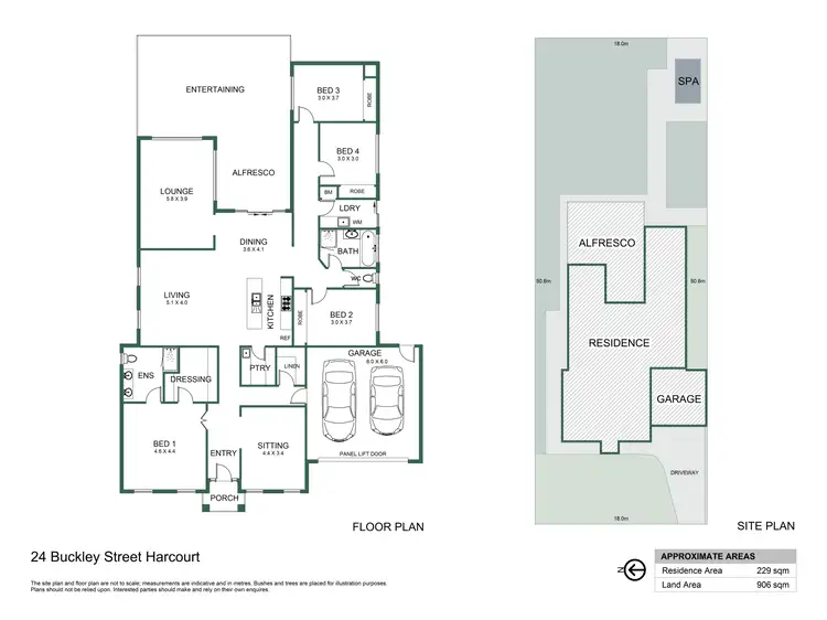 Floorplan of Homely house listing, 24 Buckley Street, Harcourt VIC 3453