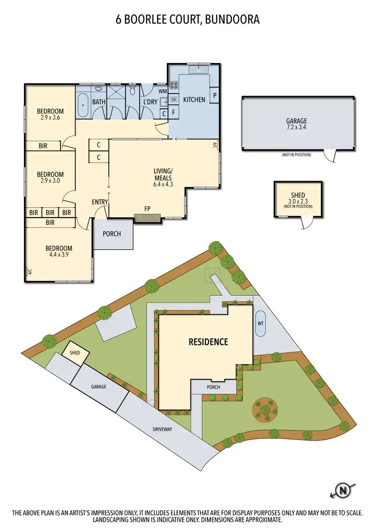 Floorplan of Homely house listing, 6 Boorlee Court, Bundoora VIC 3083