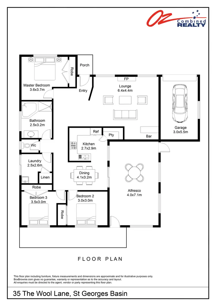 Floorplan of Homely house listing, 35 The Wool Lane, St Georges Basin NSW 2540