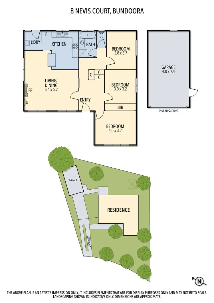 Floorplan of Homely house listing, 8 Nevis Court, Bundoora VIC 3083