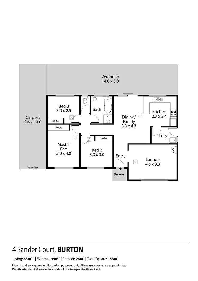 Floorplan of Homely house listing, 4 Sander Court, Burton SA 5110