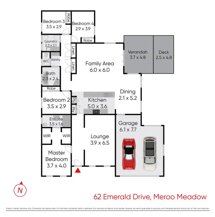 Floorplan of Homely house listing, 62 Emerald Drive, Meroo Meadow NSW 2540