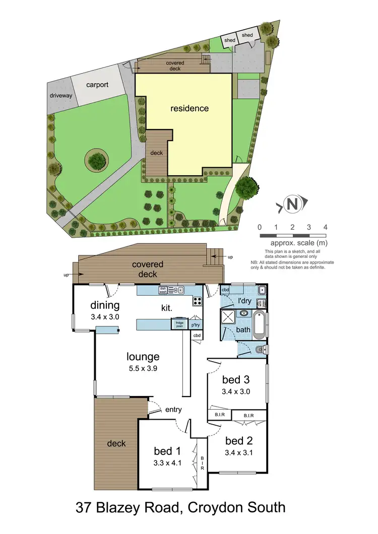 Floorplan of Homely house listing, 37 Blazey Road, Croydon South VIC 3136