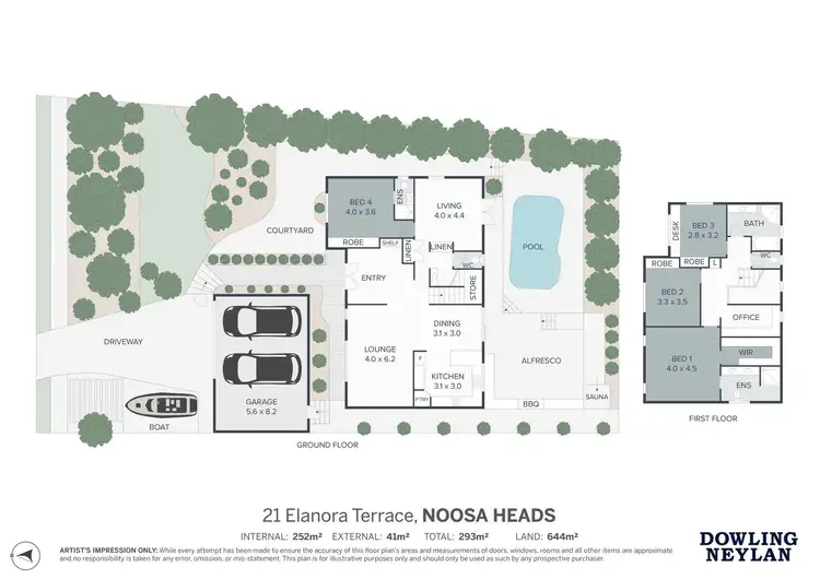 Floorplan of Homely house listing, 21 Elanora Terrace, Noosa Heads QLD 4567