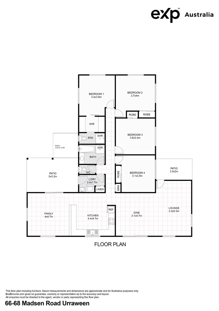 Floorplan of Homely house listing, 66-68 Madsen Road, Urraween QLD 4655
