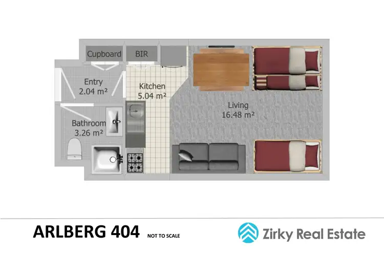 Floorplan of Homely studio listing, 404 Arlberg, Mount Hotham VIC 3741