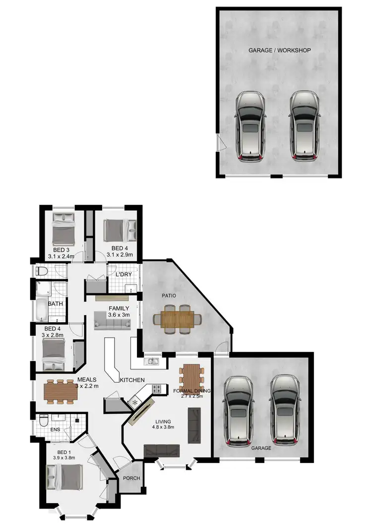 Floorplan of Homely house listing, 19 Coriander Place, Forest Lake QLD 4078