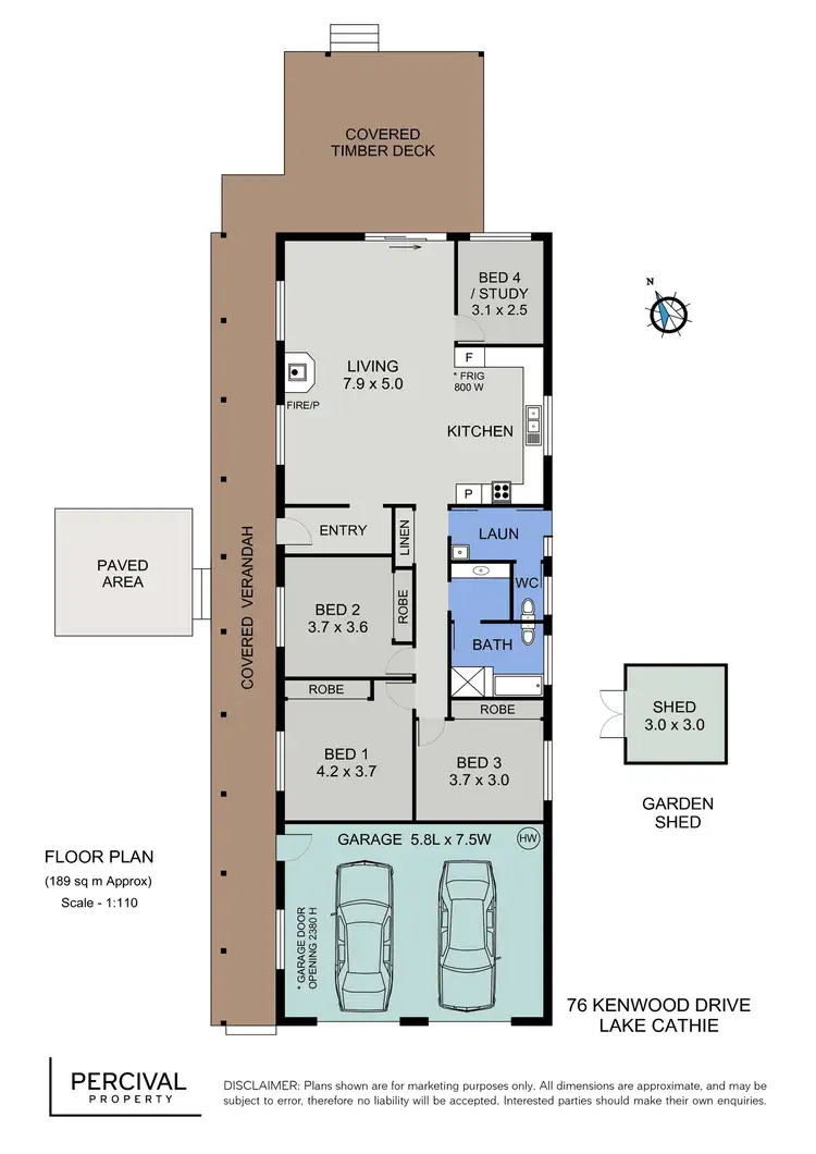 Floorplan of Homely house listing, 76 Kenwood Drive, Lake Cathie NSW 2445