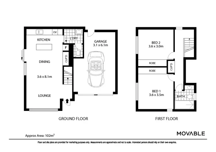 Floorplan of Homely townhouse listing, 4/25 Mort Street, Shortland NSW 2307