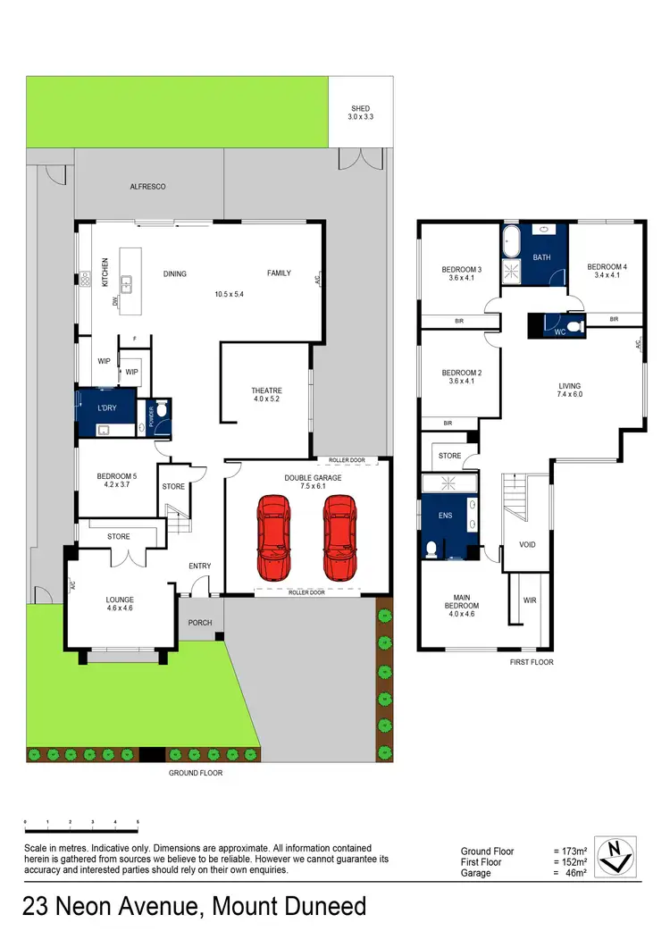 Floorplan of Homely house listing, 23 Neon Avenue, Mount Duneed VIC 3217