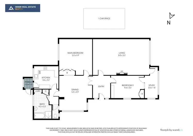 Floorplan of Homely apartment listing, 1/18 Queens Road, Melbourne VIC 3004