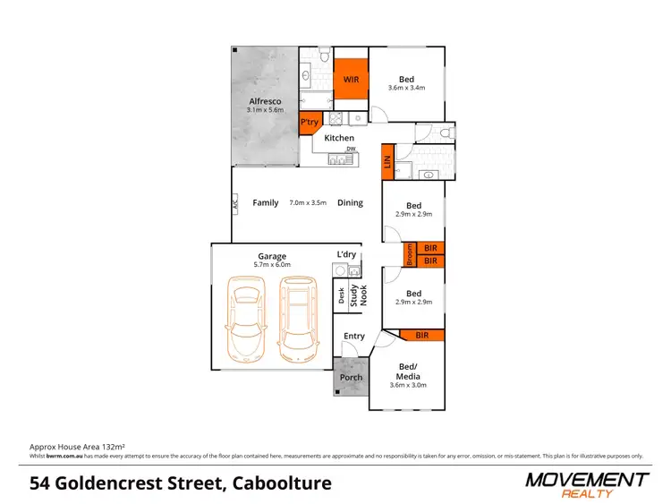 Floorplan of Homely house listing, 54 Goldencrest Street, Caboolture QLD 4510