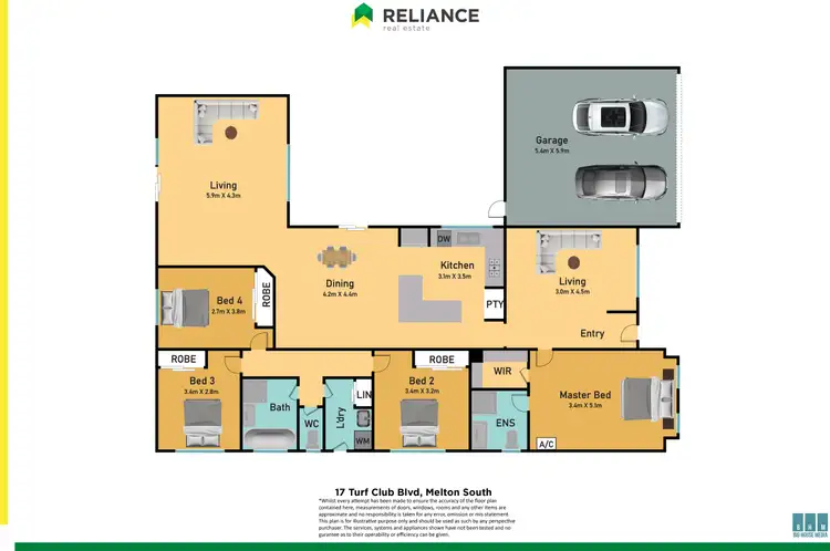 Floorplan of Homely house listing, 17 Turf Club Boulevard, Melton South VIC 3338