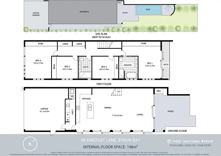 Floorplan of Homely house listing, 4B Kingsley Lane, Byron Bay NSW 2481