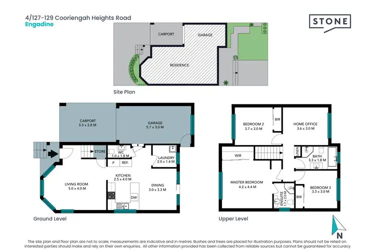 Floorplan of Homely townhouse listing, 4/127-129 Cooriengah Heights Road, Engadine NSW 2233
