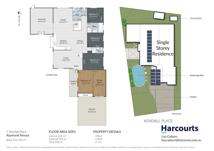 Floorplan of Homely house listing, 5 Kendall Place, Raymond Terrace NSW 2324