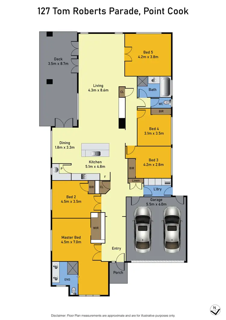 Floorplan of Homely house listing, 127 Tom Roberts Parade, Point Cook VIC 3030