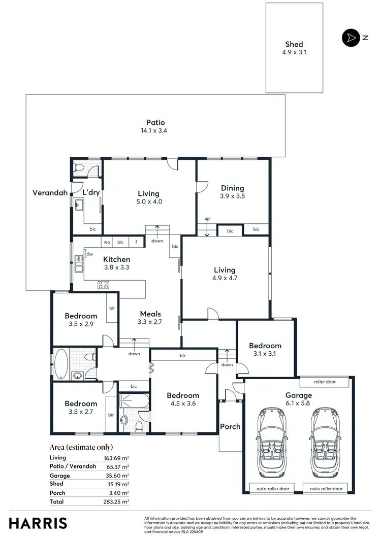 Floorplan of Homely house listing, 7 Dene Road, Highbury SA 5089