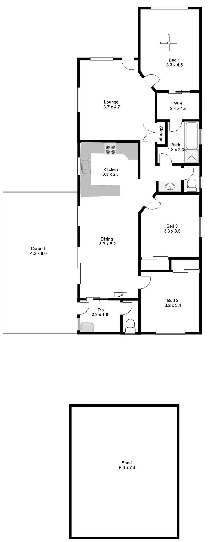 Floorplan of Homely house listing, 2/9 Coral Street, Port Lincoln SA 5606
