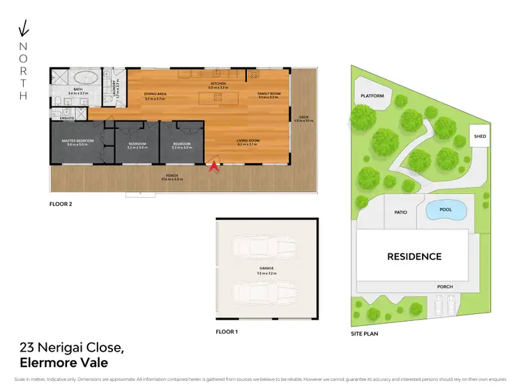Floorplan of Homely house listing, 23 Nerigai Close, Elermore Vale NSW 2287