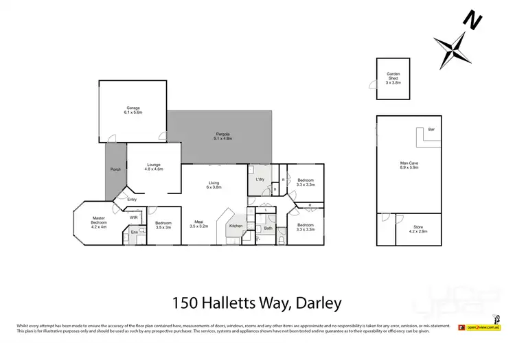 Floorplan of Homely house listing, 150 Halletts Way, Darley VIC 3340