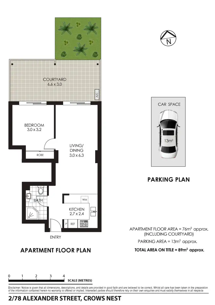Floorplan of Homely apartment listing, 2/78 Alexander Street, Crows Nest NSW 2065