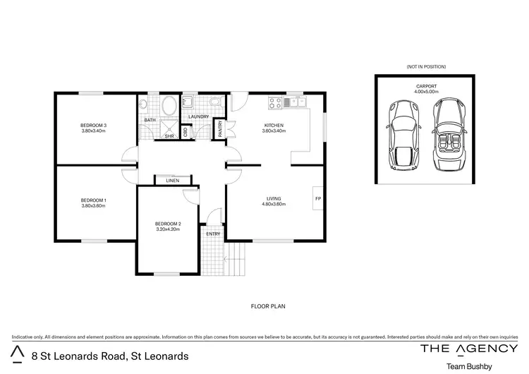 Floorplan of Homely house listing, 8 St Leonards Road, St Leonards TAS 7250