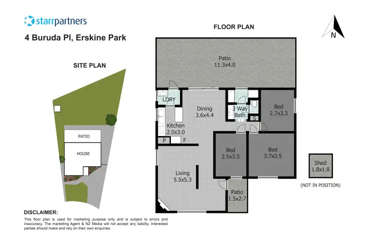 Floorplan of Homely house listing, 4 Buruda Place, Erskine Park NSW 2759